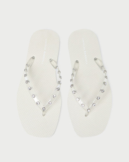 Loeffler Randall Quality - Taryn Cream Jelly Flip Flop