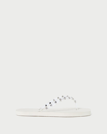 Loeffler Randall Quality - Taryn Cream Jelly Flip Flop