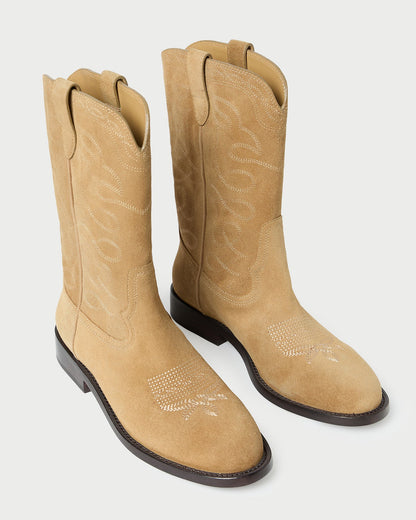 Loeffler Randall Signature - Jett Sand Suede Calf Boot