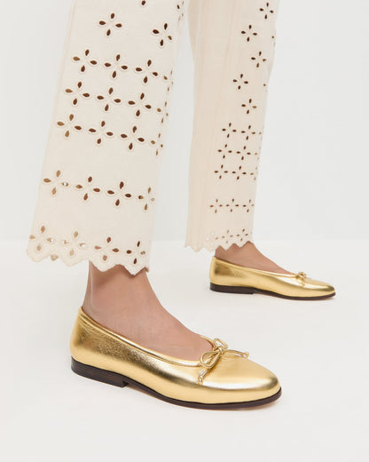 Loeffler Randall Customer Favorite - Noelle Champagne Ballet Flat