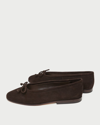 Loeffler Randall Premium - Noelle Brown Suede Ballet Flat
