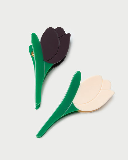Loeffler Randall Premium - Juniper Maroon/Butter Tulip Clip Set