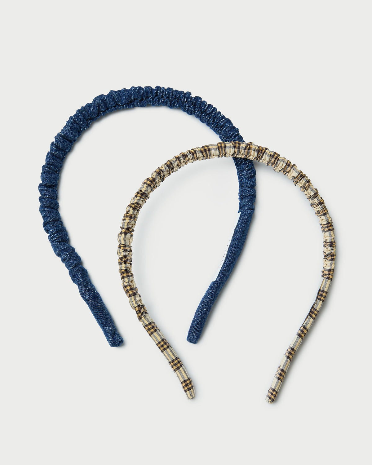 Loeffler Randall Smart Buy - Sabine Denim/Butter Plaid Headband Set