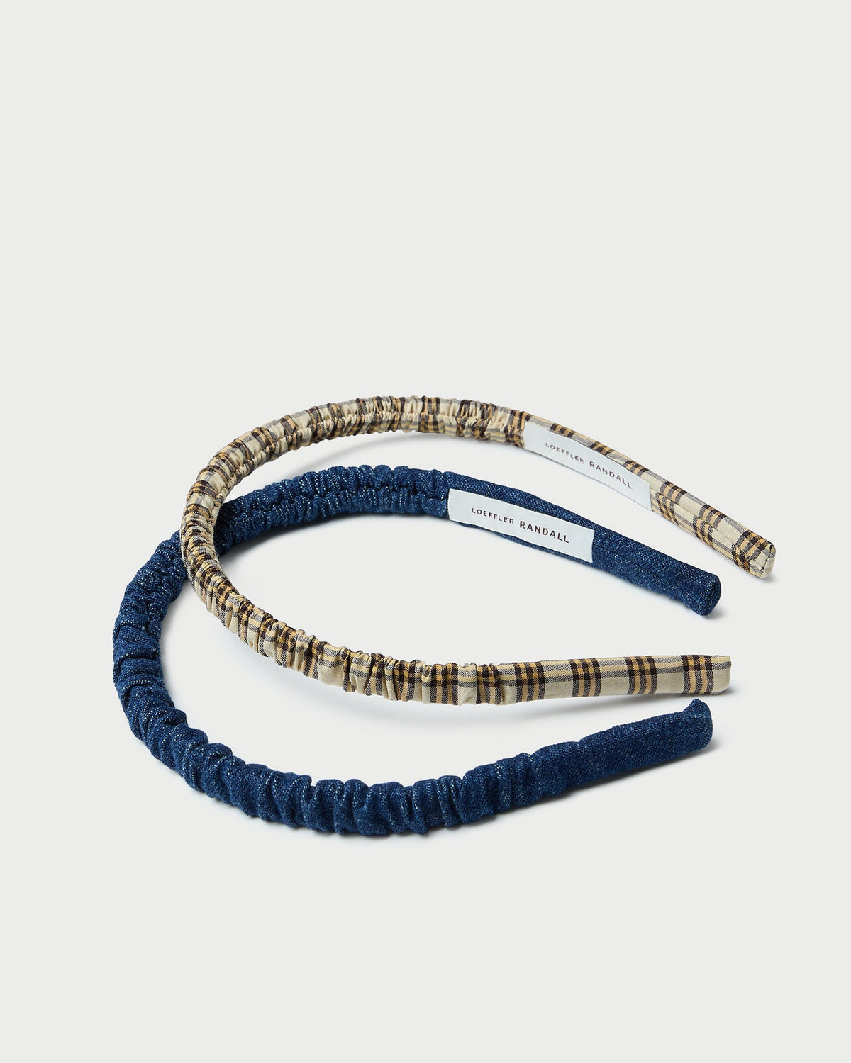 Loeffler Randall Smart Buy - Sabine Denim/Butter Plaid Headband Set