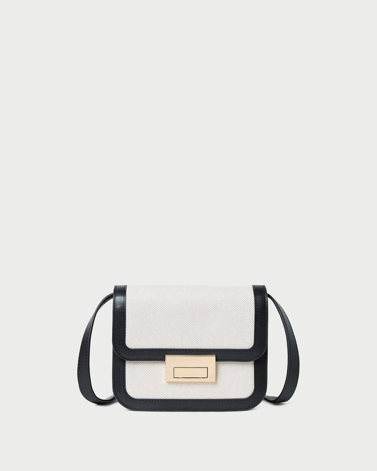 Loeffler Randall Latest - Desi Black/Natural Canvas Crossbody