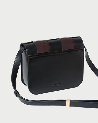 Loeffler Randall Great Value - Desi Black/Espresso Woven Leather Crossbody