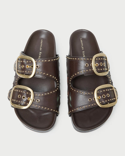 Loeffler Randall Discount - Eve Brown Tulip Two-Band Sandal