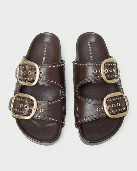 Loeffler Randall Discount - Eve Brown Tulip Two-Band Sandal