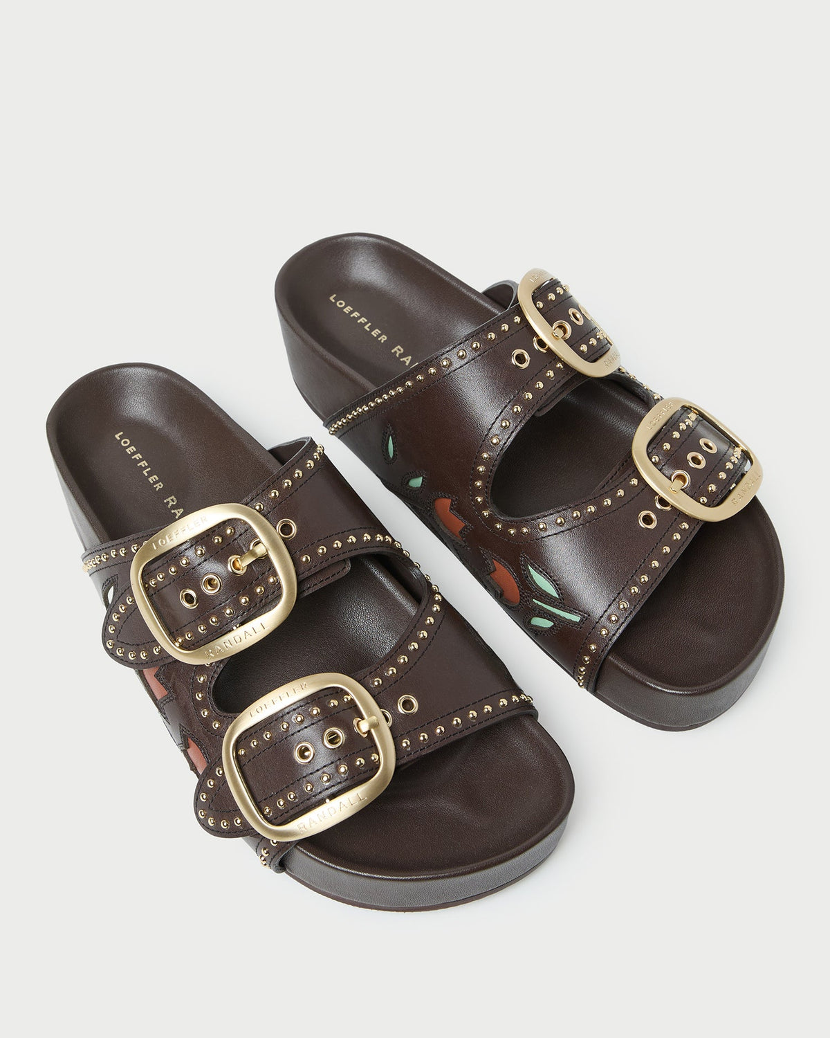 Loeffler Randall Discount - Eve Brown Tulip Two-Band Sandal