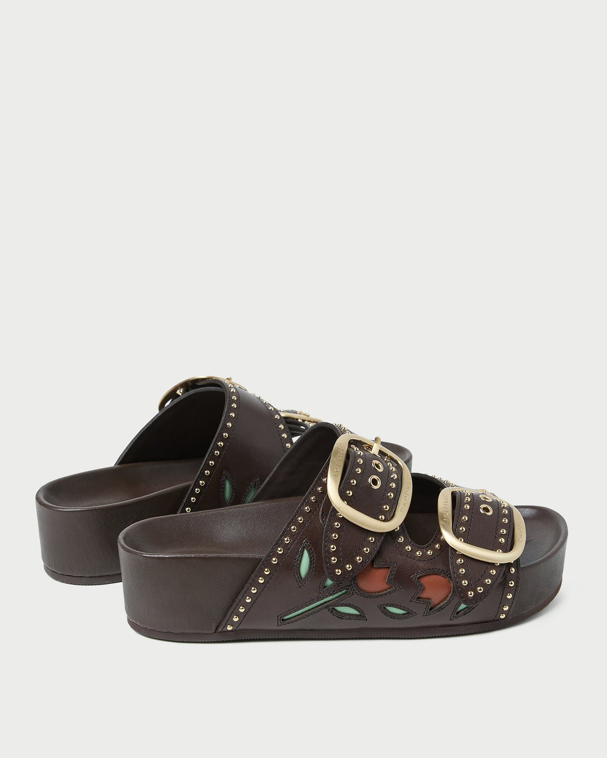 Loeffler Randall Discount - Eve Brown Tulip Two-Band Sandal