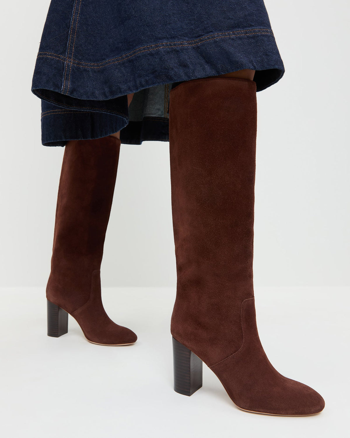 Loeffler Randall Essential - Goldy Espresso Suede Tall Boot