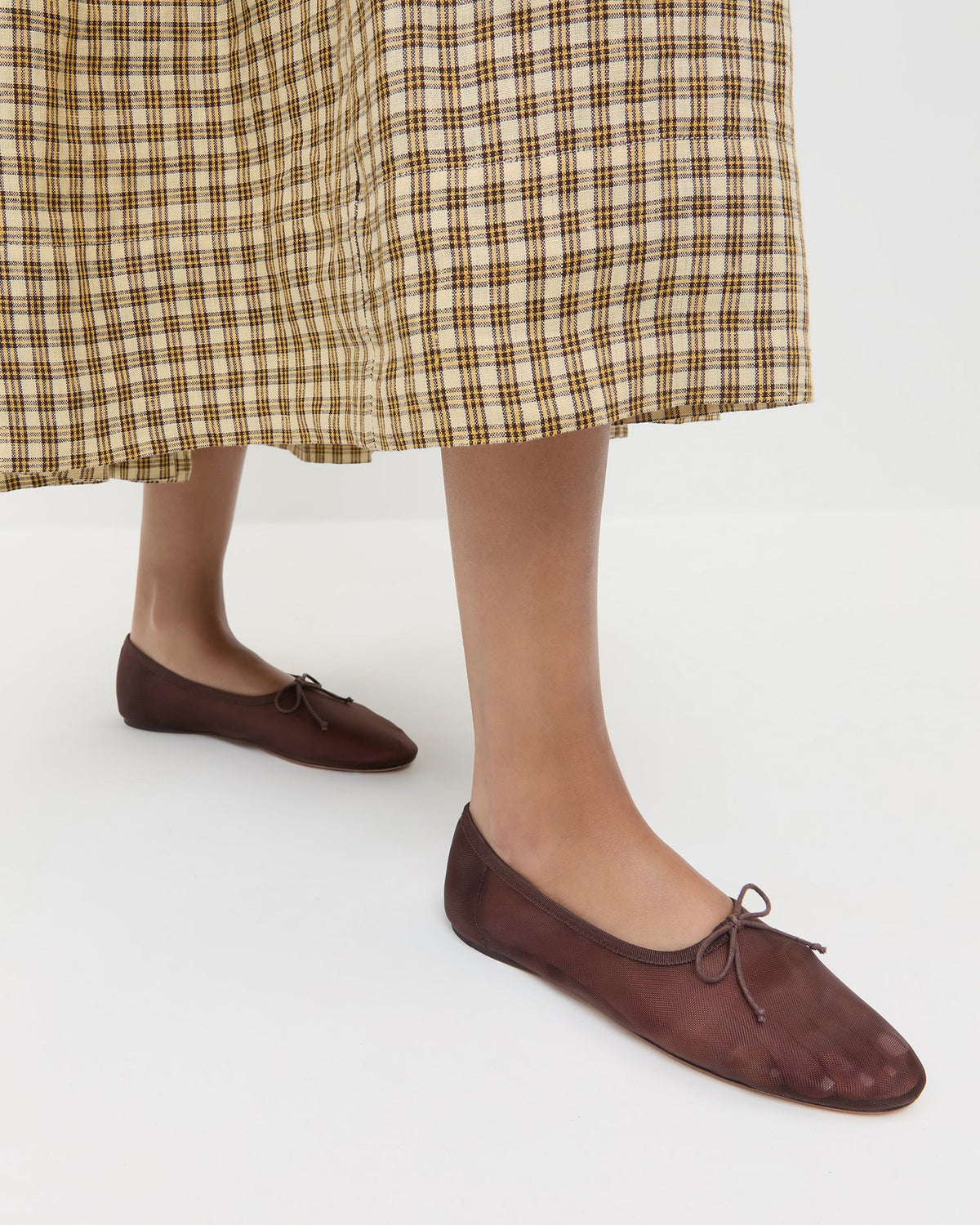 Loeffler Randall Trending - Landon Chocolate Mesh Ballet Flat