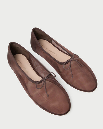 Loeffler Randall Trending - Landon Chocolate Mesh Ballet Flat