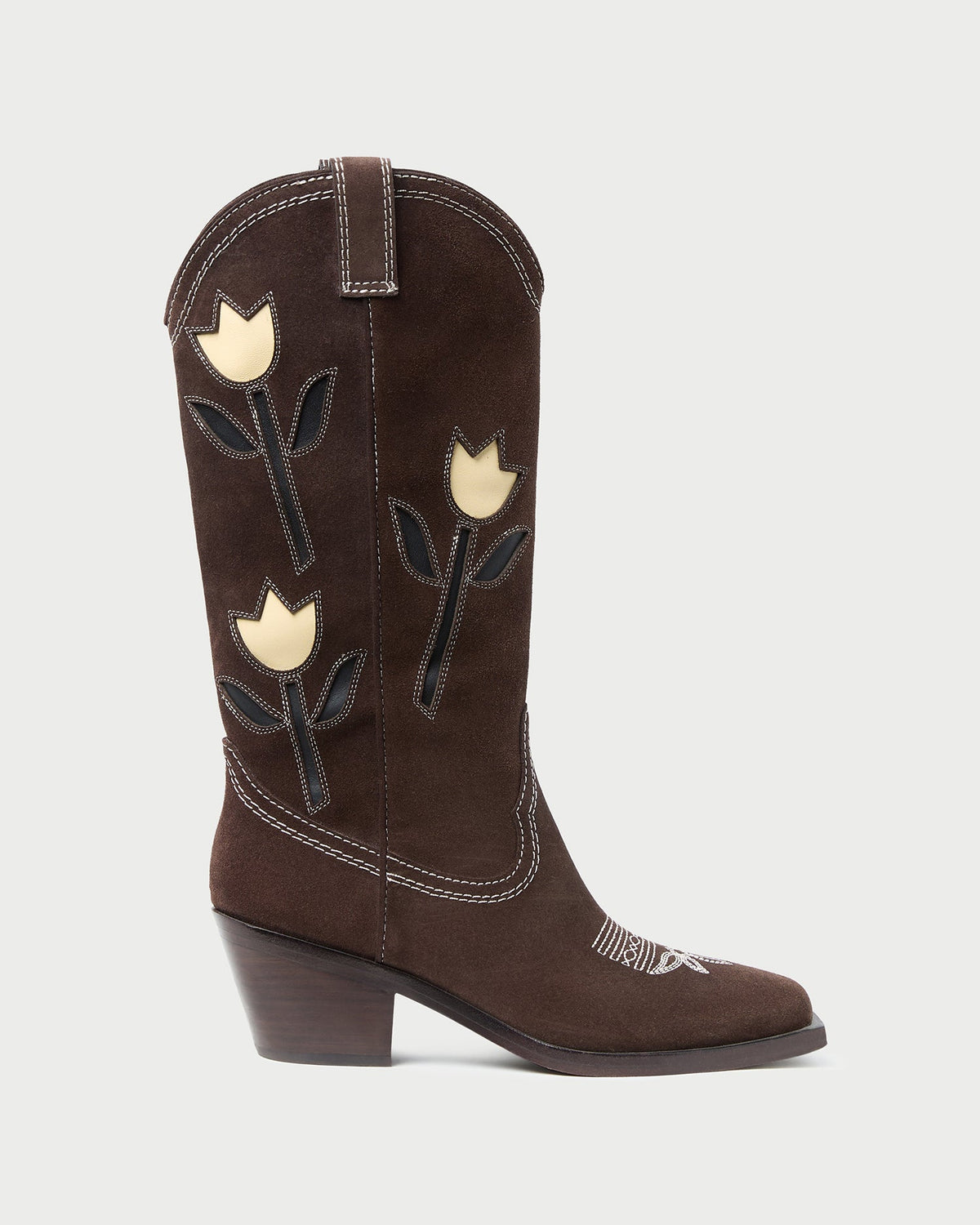 Loeffler Randall Trusted - Wilder Brown Suede Tulip Boot