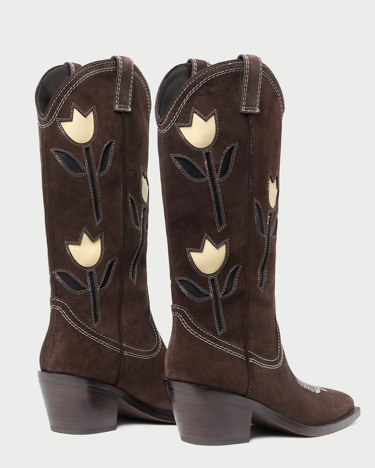 Loeffler Randall Trusted - Wilder Brown Suede Tulip Boot