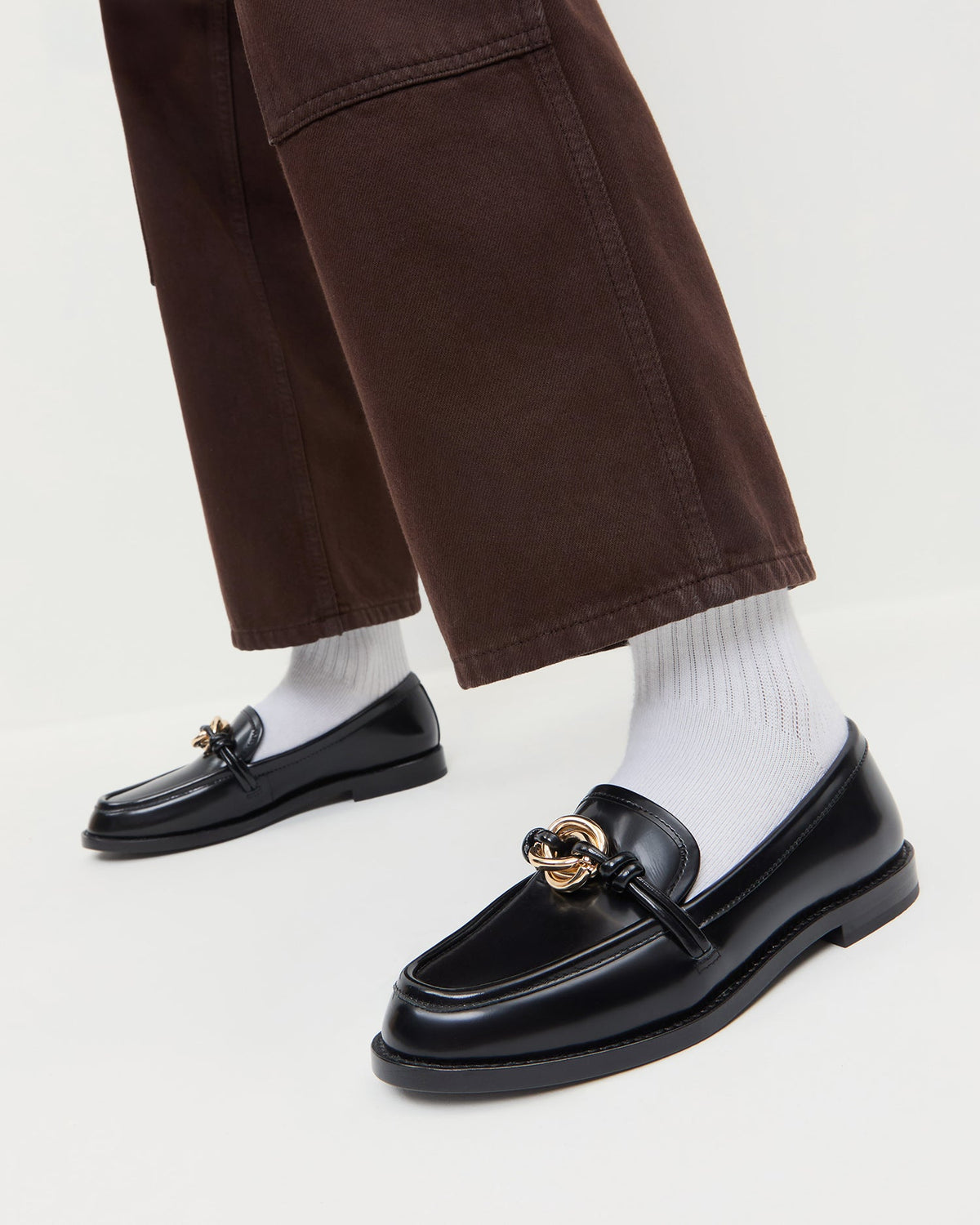 Loeffler Randall Recommended - Roma Black Leather Loafer