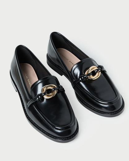 Loeffler Randall Recommended - Roma Black Leather Loafer