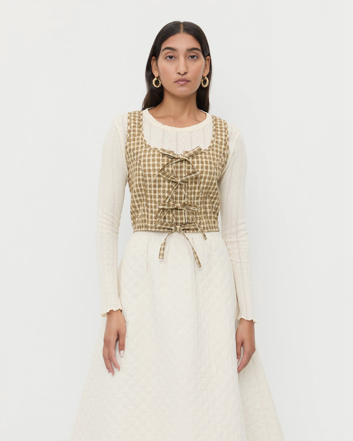 Loeffler Randall Exclusive - Callista Tie-Front Vest
