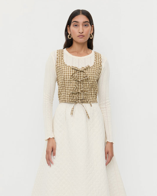 Loeffler Randall Exclusive - Callista Tie-Front Vest