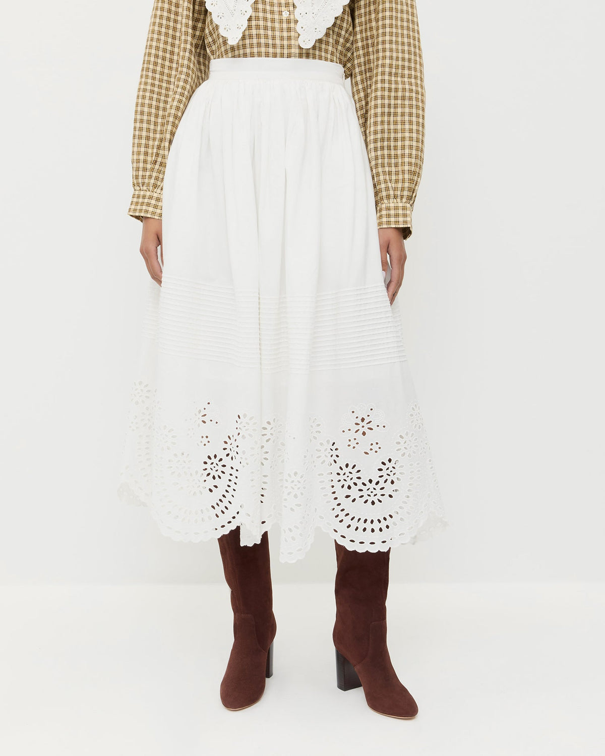 Loeffler Randall Signature - Tinsley Broderie Skirt