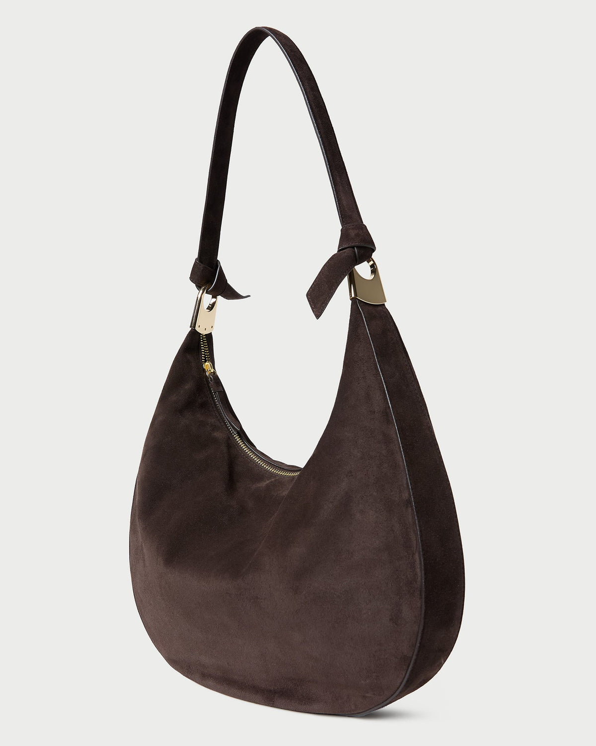 Loeffler Randall New - Morgan Brown Suede Shoulder Bag