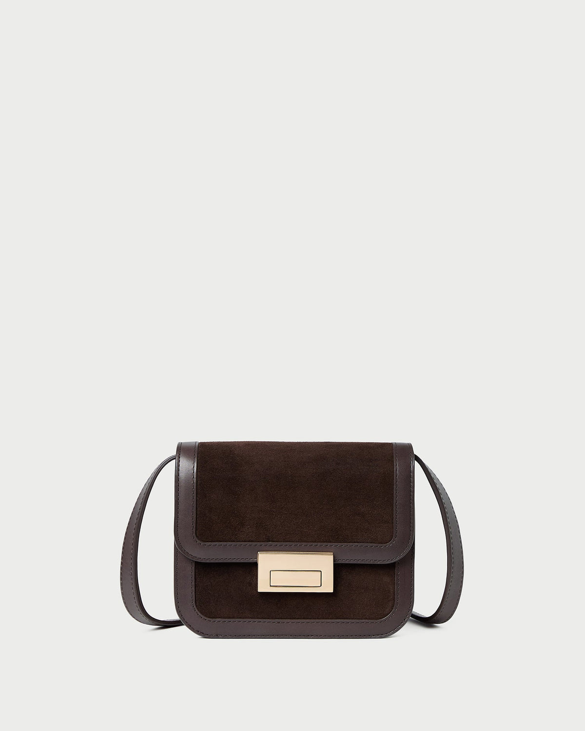 Loeffler Randall Sale - Desi Brown Suede Crossbody