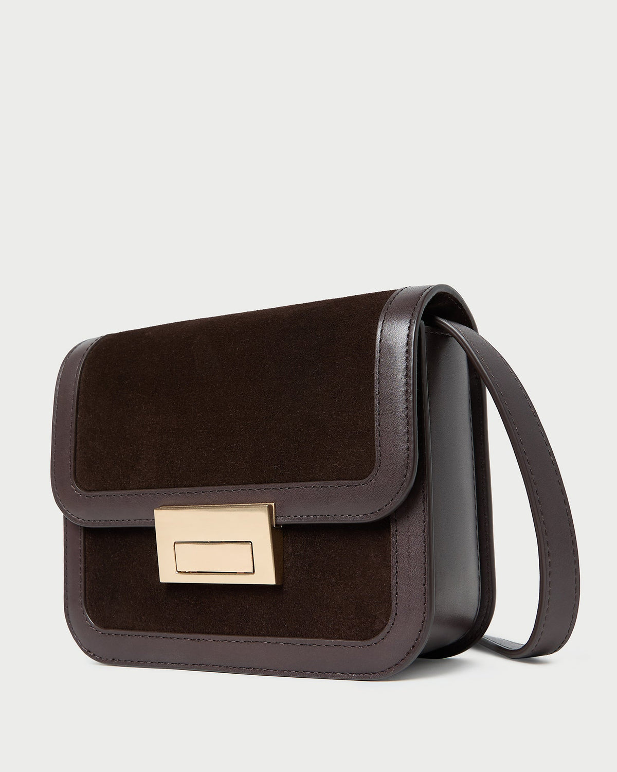 Loeffler Randall Sale - Desi Brown Suede Crossbody