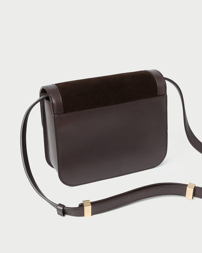 Loeffler Randall Sale - Desi Brown Suede Crossbody