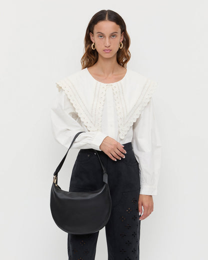 Loeffler Randall Special Offer - Harlow Black Leather Shoulder Bag