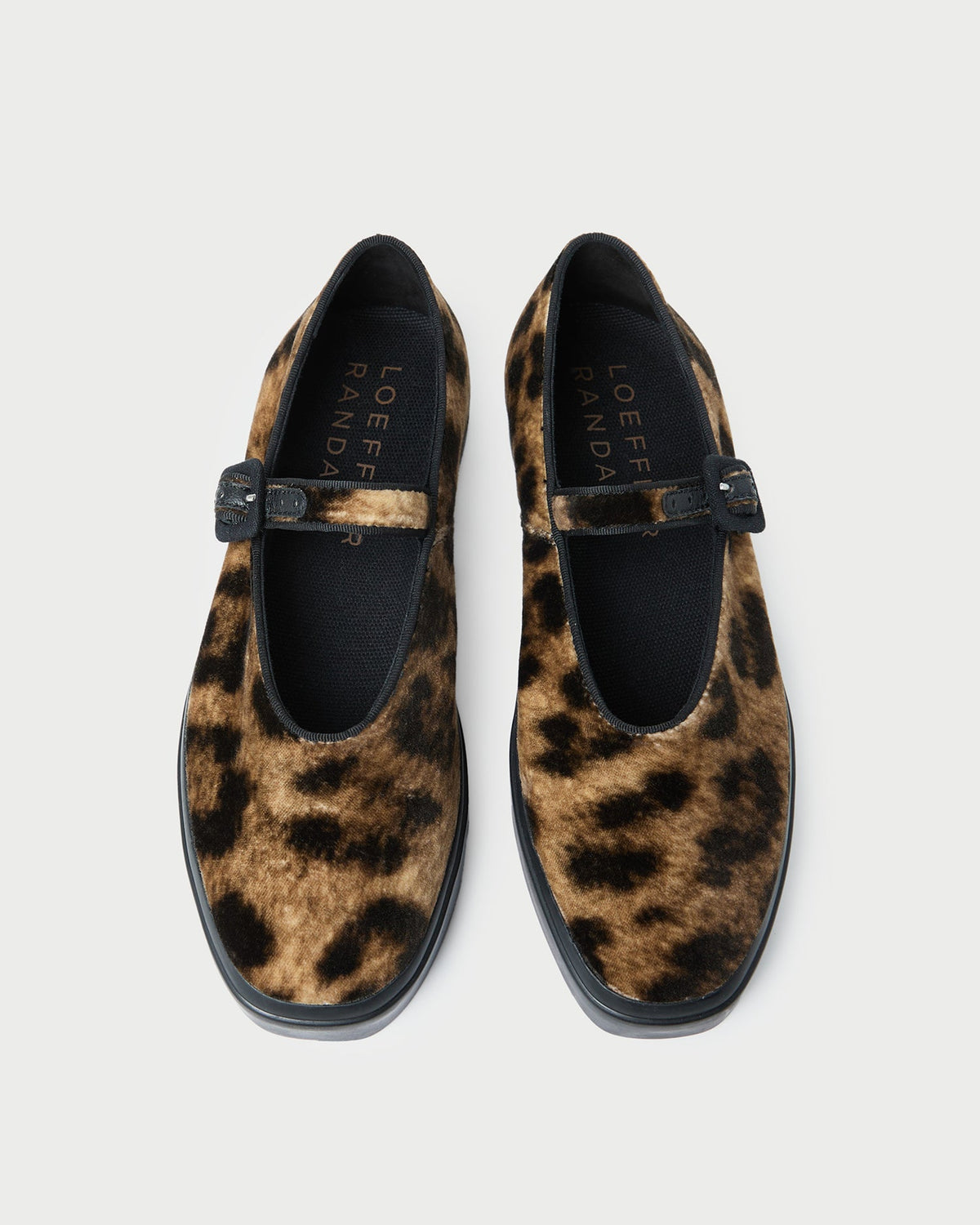 Loeffler Randall Classic - Cooper Leopard Velvet Mary Jane Sneaker