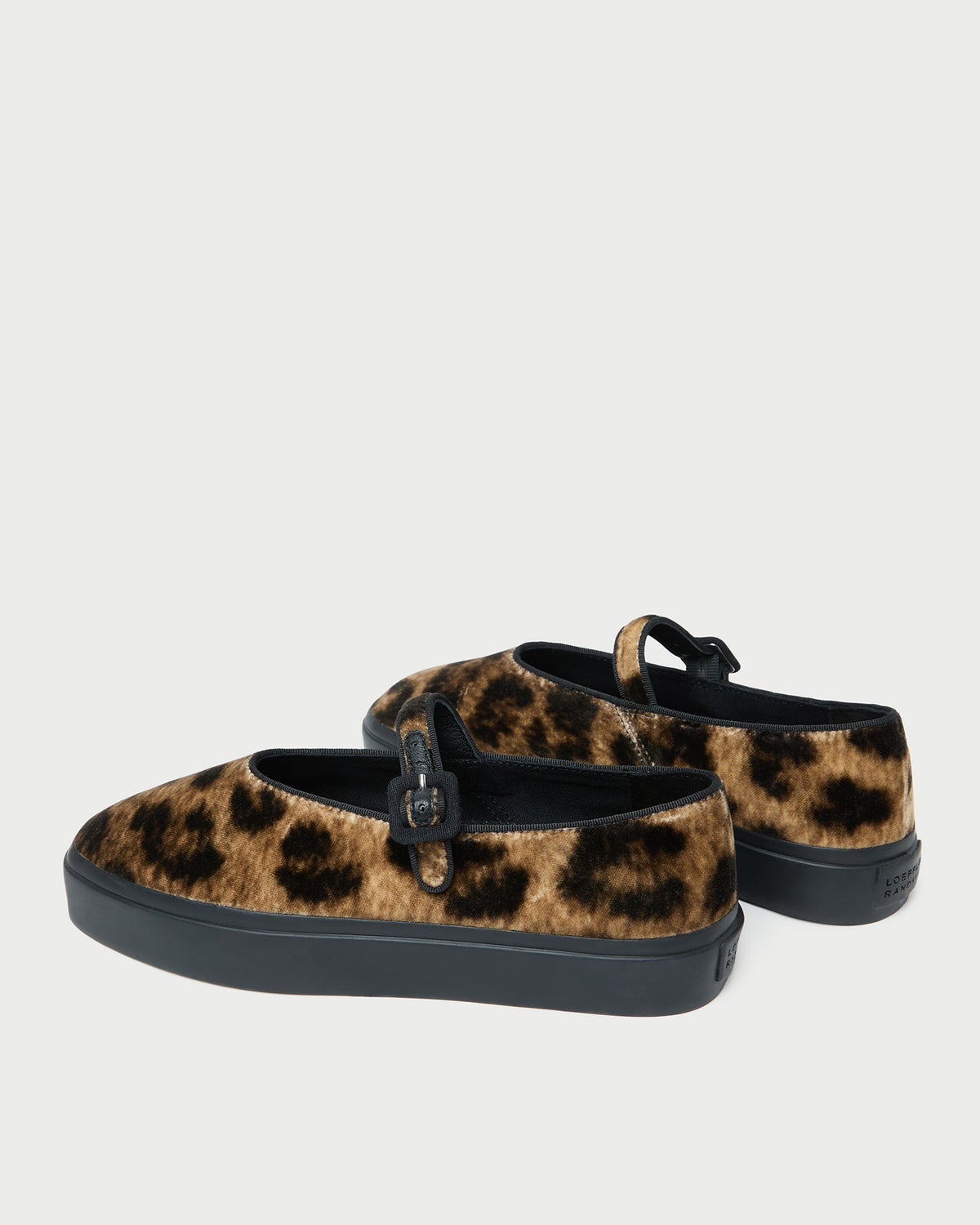 Loeffler Randall Classic - Cooper Leopard Velvet Mary Jane Sneaker