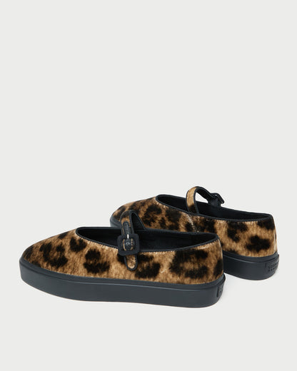 Loeffler Randall Classic - Cooper Leopard Velvet Mary Jane Sneaker