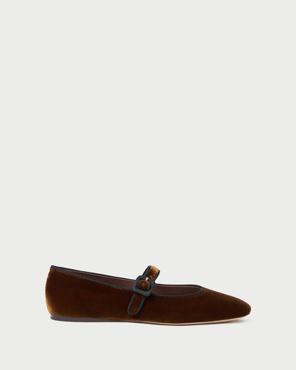 Loeffler Randall Smart Buy - Ginger Brown Velvet Mary Jane