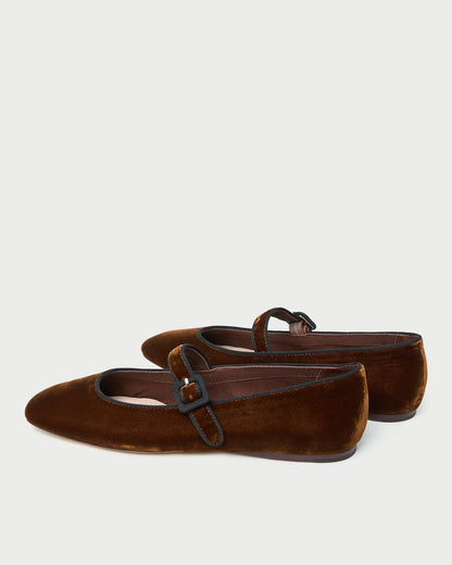 Loeffler Randall Smart Buy - Ginger Brown Velvet Mary Jane