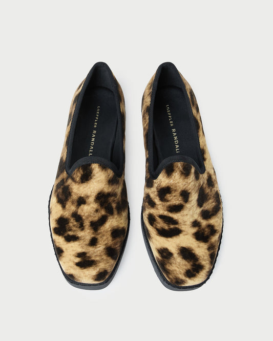 Loeffler Randall Trusted - Mattie Leopard Velvet Slip-On Sneaker