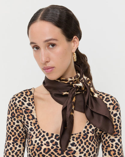 Loeffler Randall Popular - Beverly Leopard Silk Scarf