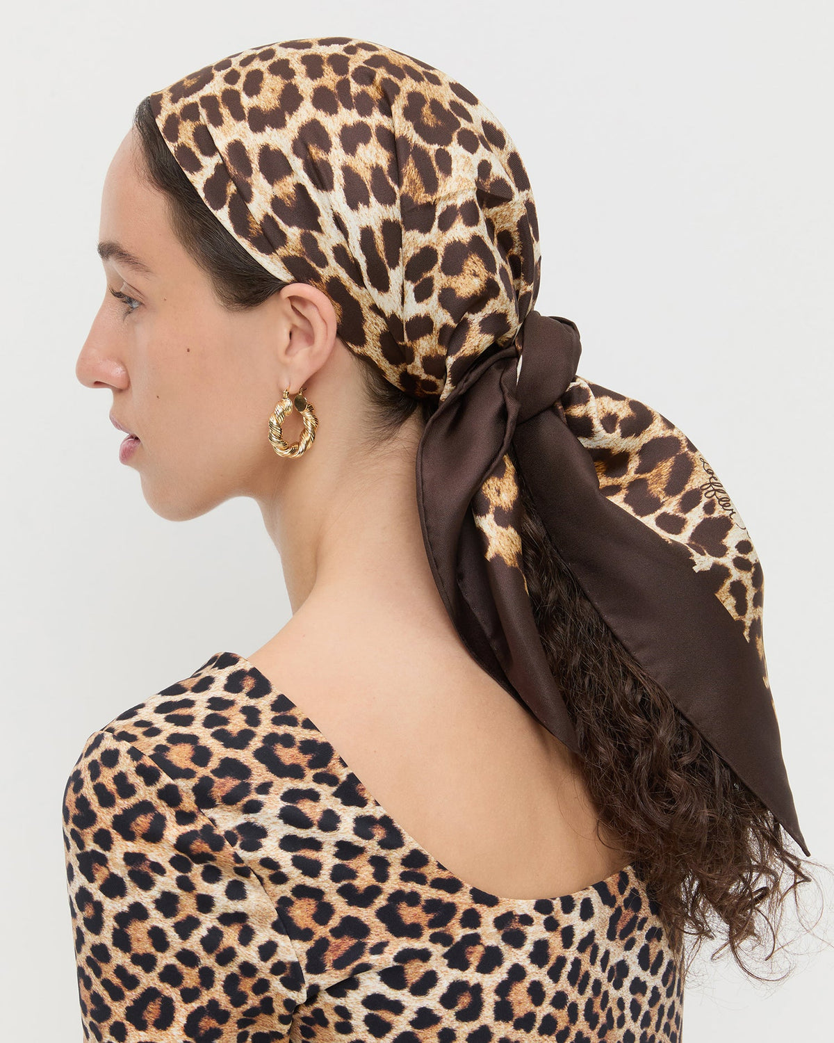 Loeffler Randall Popular - Beverly Leopard Silk Scarf