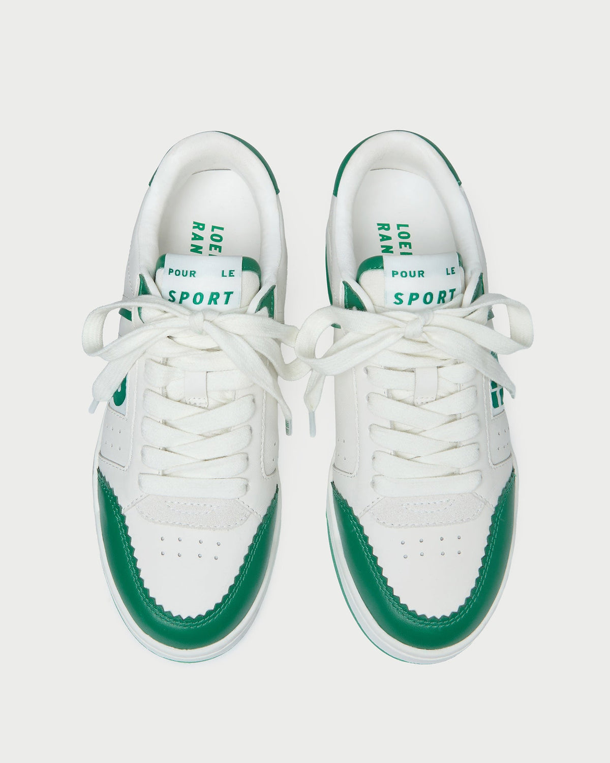 Loeffler Randall Premium - Topspin Cream/Green Court Sneaker