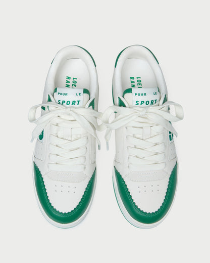 Loeffler Randall Premium - Topspin Cream/Green Court Sneaker