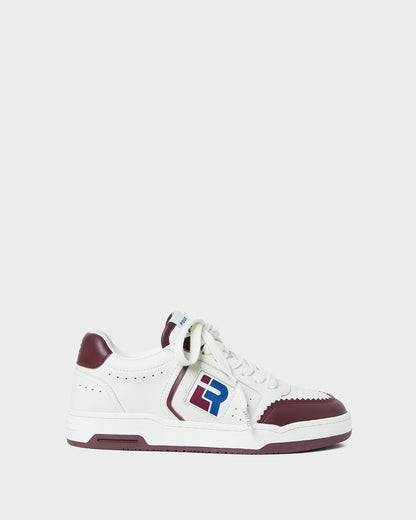 Loeffler Randall Featured - Topspin Cream/Maroon Court Sneaker