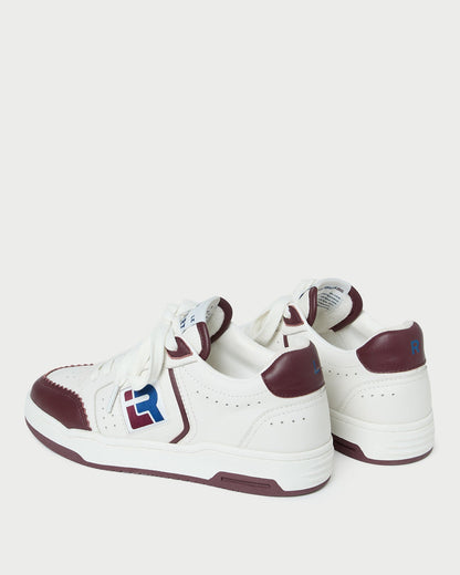 Loeffler Randall Featured - Topspin Cream/Maroon Court Sneaker