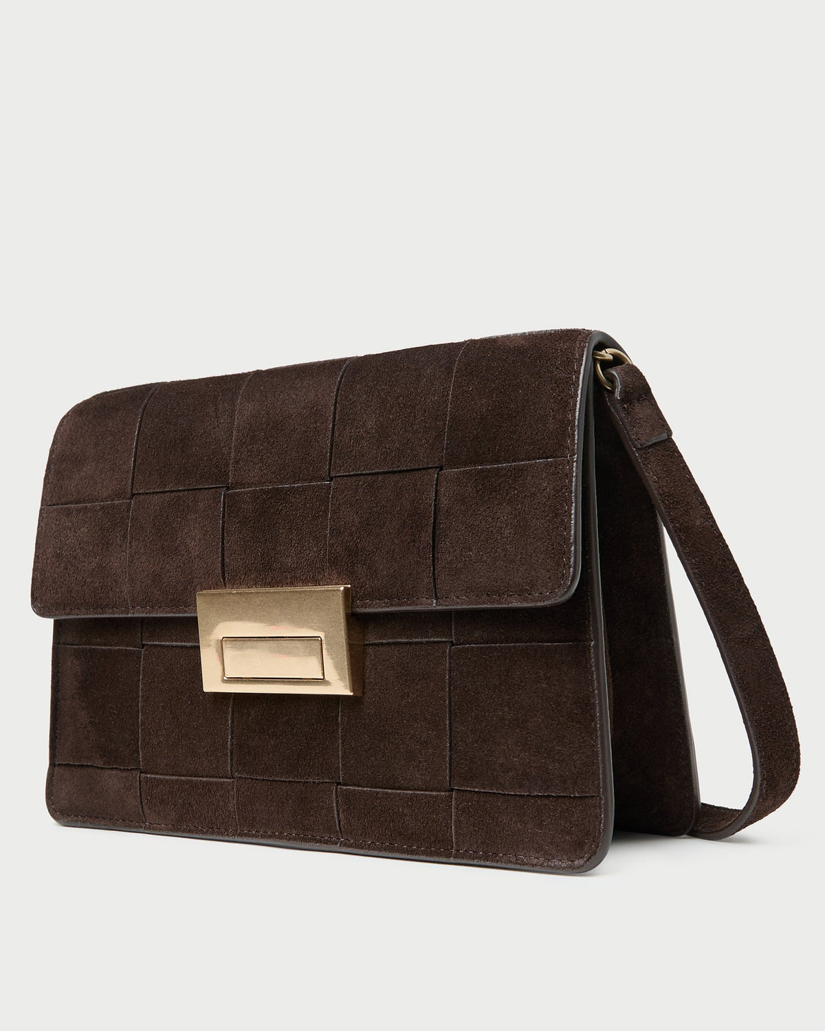 Loeffler Randall Hot Sale - Delphine Brown Suede Shoulder Bag