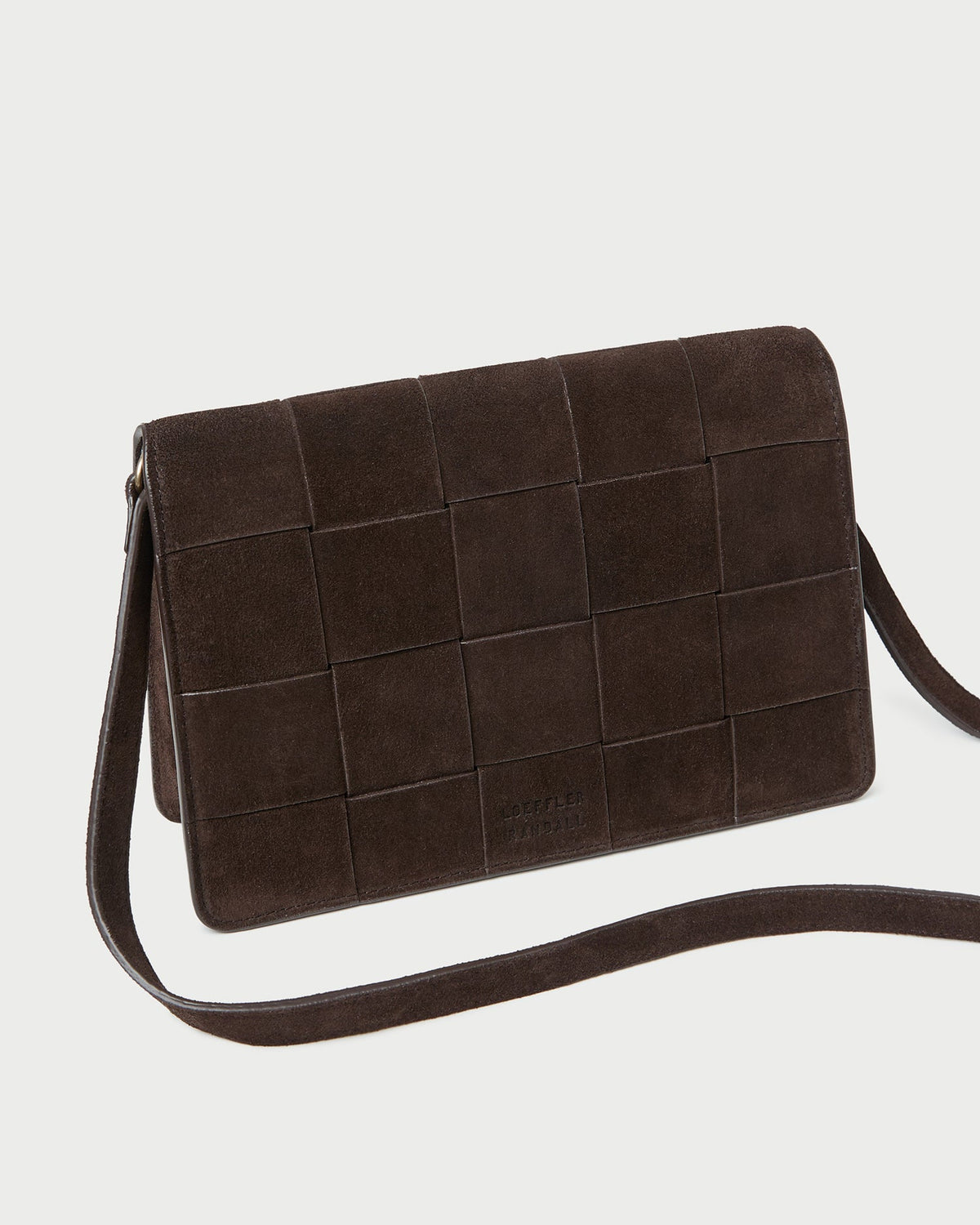 Loeffler Randall Hot Sale - Delphine Brown Suede Shoulder Bag