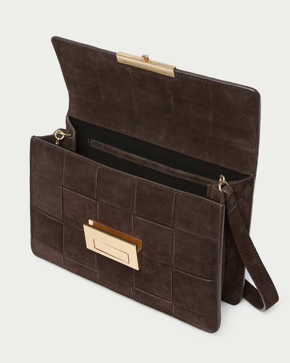 Loeffler Randall Hot Sale - Delphine Brown Suede Shoulder Bag