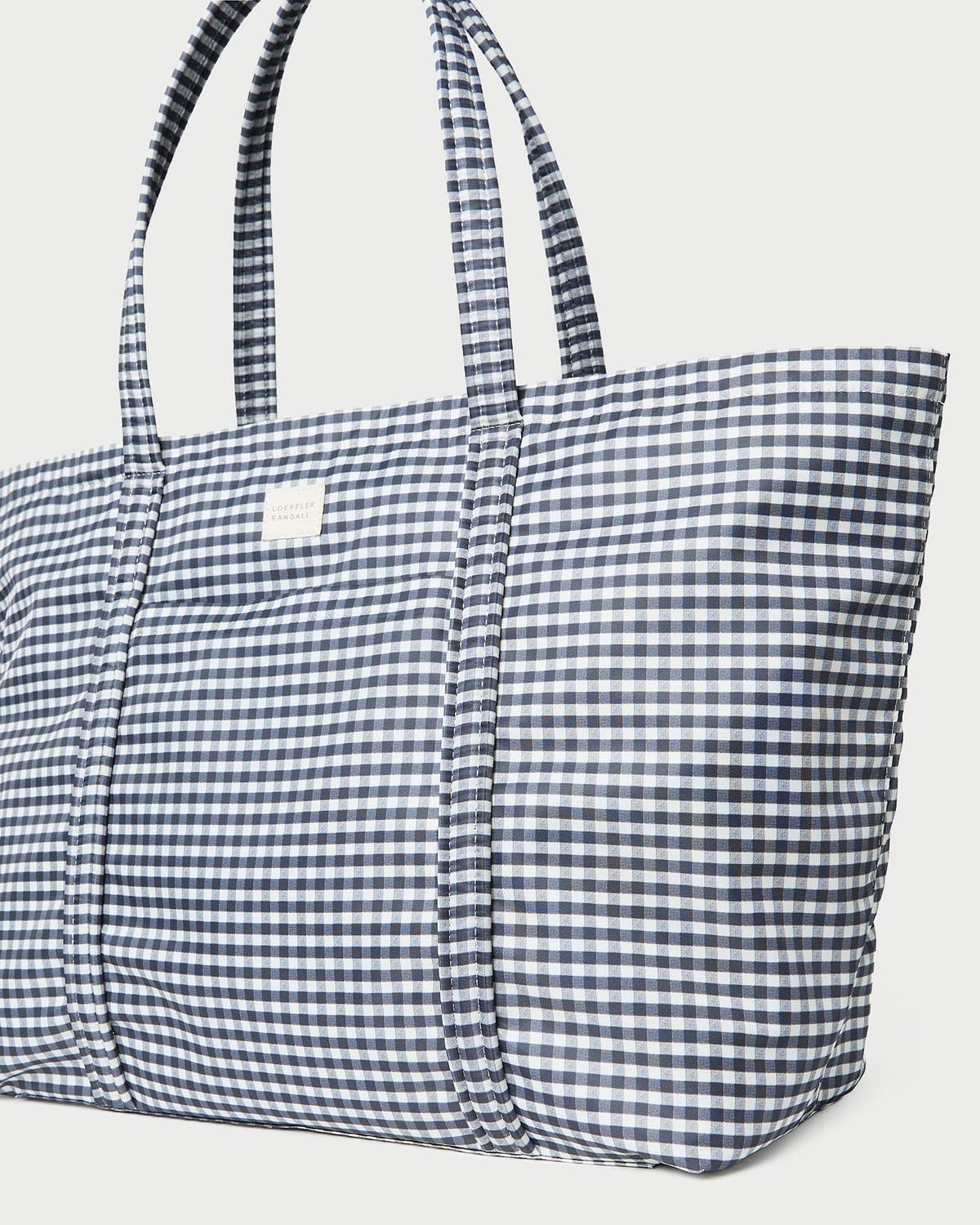 Loeffler Randall Smart Buy - Dina Black/White Gingham Travel Tote