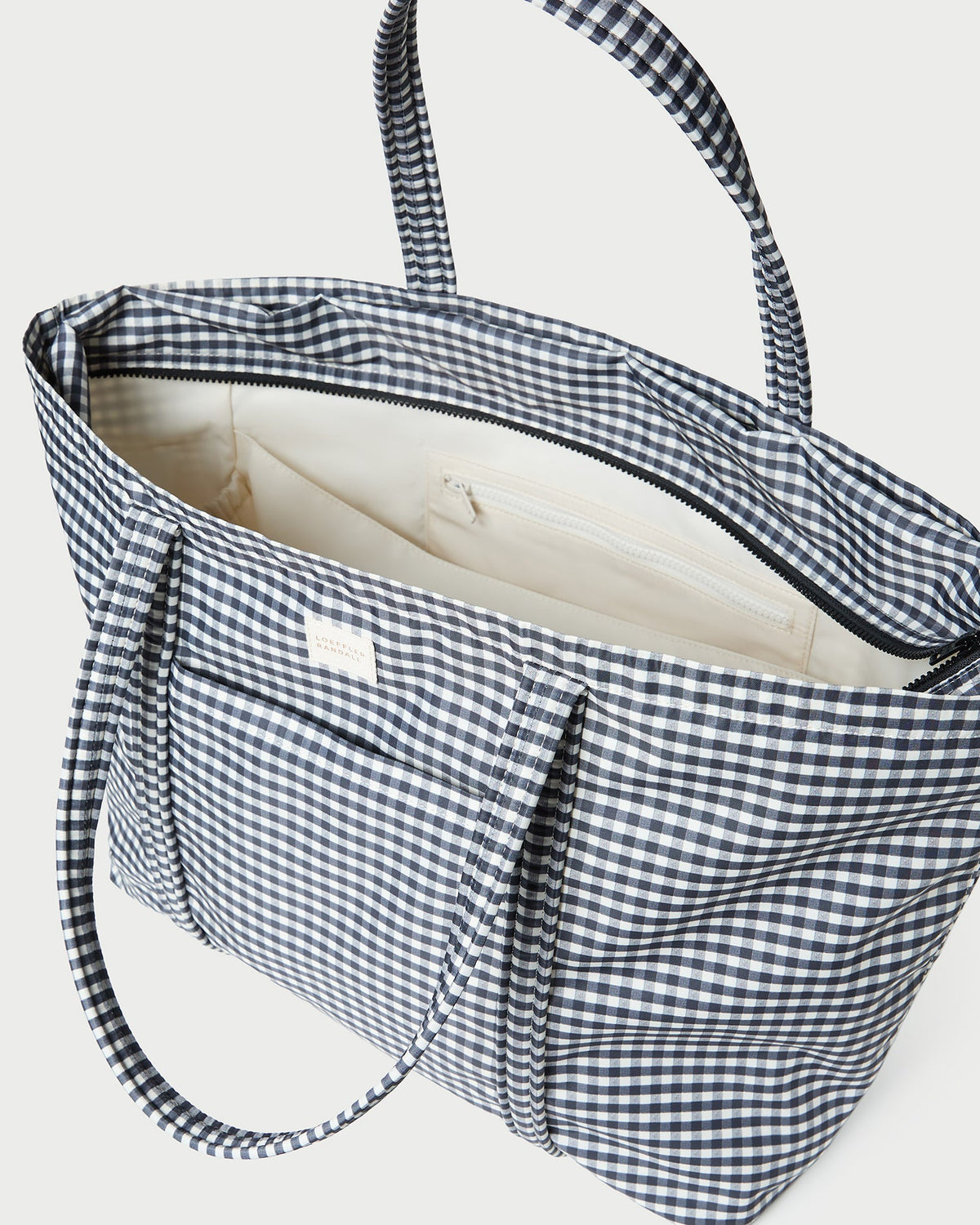 Loeffler Randall Smart Buy - Dina Black/White Gingham Travel Tote