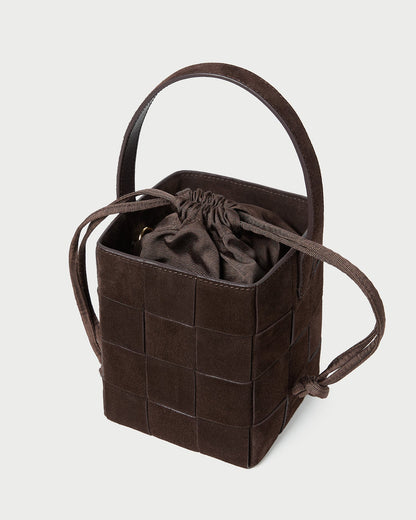 Loeffler Randall Hot Sale - Laith Brown Suede Bucket Bag