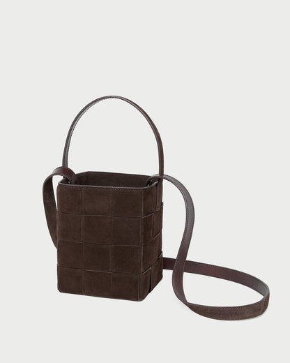 Loeffler Randall Hot Sale - Laith Brown Suede Bucket Bag