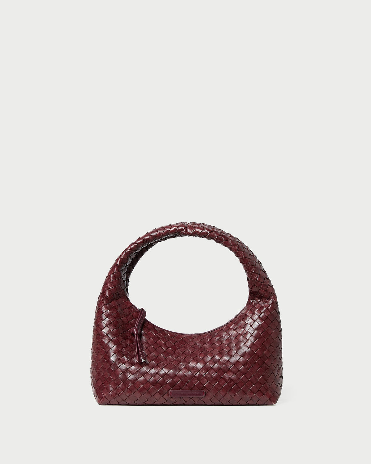 Loeffler Randall Trending - Mercer Maroon Woven Shoulder Bag