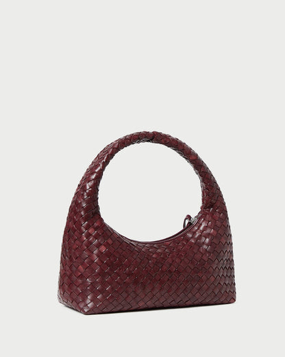 Loeffler Randall Trending - Mercer Maroon Woven Shoulder Bag